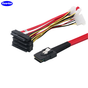 Cable Ionpion Mini Sas 36P SFF-8087 a SFF-8482 de 4 pines rojo para conexión de almacenamiento de servidor - Product Image 2