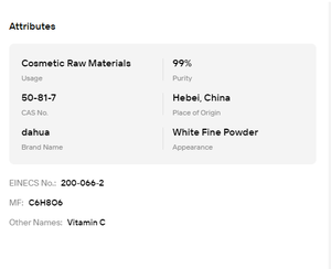 Acide ascorbique pur à 99 %, vitamine C, CAS 50-81-7, poudre fine blanche, antioxydant pour l'alimentation, les cosmétiques et les soins de la peau - Product Image 6