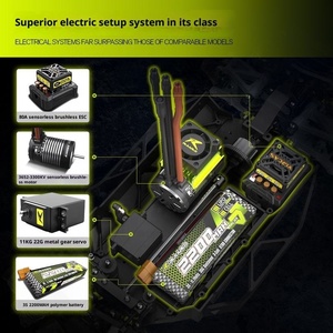 <span class=keywords><strong>Voiture</strong></span> de rallye RC Rlaarlo XTS-S10 à l'échelle 1:10, 4 roues motrices, haute vitesse, télécommandée, drift, RTR avec moteur brushless pour les passionnés - Product Image 5
