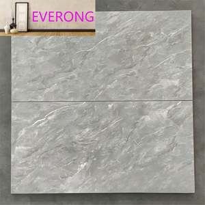 Carreaux de céramique gris mat antidérapants de 30x60 cm avec finition marbre moderne pour les murs et sols intérieurs de salle de bain - Product Image 1