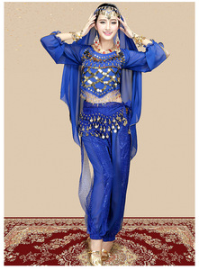 Phụ Nữ Của Ấn Độ Múa Bụng Bollywood Hiệu Suất Hậu Cung Quần Dài Trang Phục Thiết Lập <span class=keywords><strong>Favourite</strong></span> Bán Buôn Sản Phẩm - Product Image 2