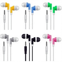 Écouteurs intra-auriculaires filaires stéréo universels à prix abordable en PVC jetable avec prise jack 3,5 mm, ajustement personnalisé pour MP3, MP4, musées et concerts
