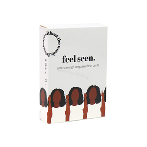 工場価格カスタムデザインアルファベットサイトワードアメリカ手話フラッシュカード子供のための前面と背面を学ぶ - Product Image 3