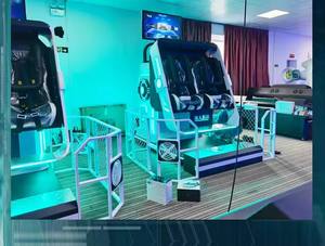 Venta al por mayor nuevo diseño 9D Vr Arcade Realidad Virtual <span class=keywords><strong>vuelo</strong></span> 360 Vr máquina <span class=keywords><strong>de</strong></span> juego realidad VR simulador <span class=keywords><strong>de</strong></span> tiro - Product Image 3