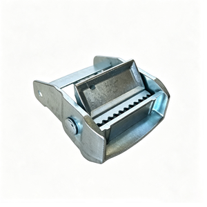 VN Precision Metal Mousqueton à came en métal moulé sous pression et électroplaqué, 1 1/2 pouces, résistance à la rupture de 800 kg, robuste, pour sangle de remorque - Product Image 1