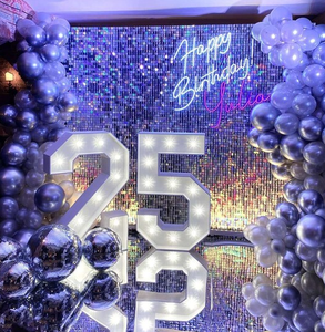 <span class=keywords><strong>Les</strong></span> lettres en acrylique pour la fête d'anniversaire de l'enfant ont un effet lumineux, avec le numéro 1 en lettres lumineuses - Product Image 4