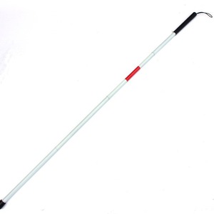 White Telescopic Aluminum Alloy <b>Walking</b> <b>Stick</b> With Rubber Tip For Blind Lightweight Adjustable Folding Canes 3 Joint Design - Product Image 2