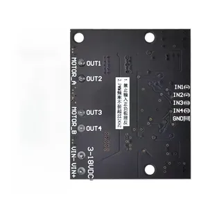 โมดูลควบคุมมอเตอร์ DC แบบคู่ 10A 3 18V ควบคุมความเร็วแบบ PWM ไปข้างหน้า/ถอยหลัง ปรับหรี่ไฟ แรงดันต่ำ กระแสสูง - Product Image 4