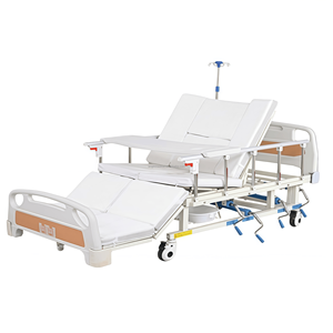 เตียงพยาบาลแบบพลิกได้ รุ่น (FS-E01/E02/E03/E04/<span class=keywords><strong>E05</strong></span>) พร้อมระบบยกหลัง/ขา และปรับระดับได้ 0-55 °   มุมเลี้ยวสำหรับบ้าน/โรงพยาบาล - Product Image 6