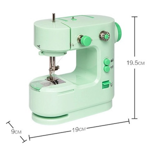 Mini Máquina de Coser Duradera <span class=keywords><strong>con</strong></span> Motor de Cobre y Gancho de Metal |   Máquina de Coser Eléctrica Portátil de Una Sola Aguja <span class=keywords><strong>con</strong></span> Puntada de Bloqueo, para Uso Doméstico, <span class=keywords><strong>Overlock</strong></span> y Zigzag - Product Image 2
