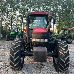 Boîtier de tracteur d'occasion 125A 125HP 4X4wd tracteurs de roues agricoles équipement de machines agricoles avec de petits outils compacts