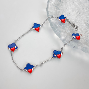 Pulsera <span class=keywords><strong>de</strong></span> Plata <span class=keywords><strong>de</strong></span> Ley 925 con Trébol <span class=keywords><strong>de</strong></span> Cuatro <span class=keywords><strong>Hojas</strong></span> Chapado en Oro <span class=keywords><strong>de</strong></span> 18K, Diseño Original <span class=keywords><strong>de</strong></span> la <span class=keywords><strong>Suerte</strong></span>, Se Puede Solicitar el Catálogo <span class=keywords><strong>de</strong></span> Van Cleef - Product Image 3