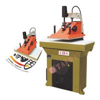 Mesin Pemotong Sarung Tangan Kulit Semi-Otomatis Hidrolik Cerdas dengan Motor, Tipe Swing Arm Clicker Press 220V Taiwei