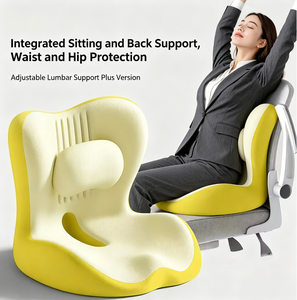 Coussin de siège ergonomique en mousse à mémoire de forme Royal Ingenuity, soutien lombaire et des hanches, amovible et lavable, en forme de <span class=keywords><strong>L</strong></span>, pour le bureau, la voiture, les longs trajets - Product Image 5