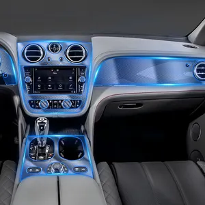 Bentley benttayga汽车内饰贴纸中控台齿轮出口光盘触摸屏仪表板门板Tpu透明膜