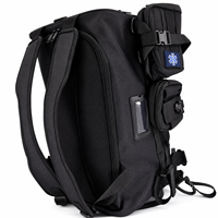 Sac médical tactique noir personnalisé OEM ODM, sac à bandoulière de premiers secours, kit d'urgence MOLLE avec pochette détachable