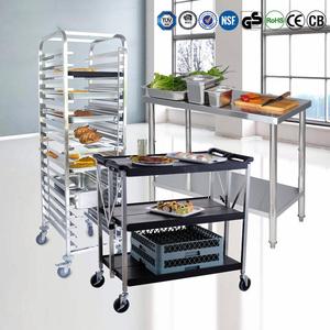 Heavybao 15-Tier Stainless Steel Baking Rack Trolley 1/1 GN Food <strong>Pan</strong> <strong>Holder</strong> for Hotels and Restaurants - Product Image 5