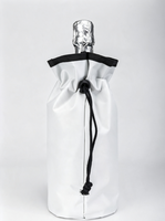 Manchon réutilisable en polyester pour bouteille de vin, isotherme, étanche, portable, sac refroidisseur pour champagne et bière, avec cordon