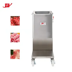 Hot selling high efficiency frozen lamb beef roll cutter machine electric cutting machine with moveable four-wheel