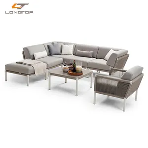 Conjunto de muebles de Patio Espresso, sofá exterior para porche, superventas