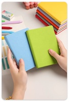 Zeamor A6 Mini Pocket Luxus Makaron Journal PU Leder Notebook mit Stift für Studenten Geschenkset