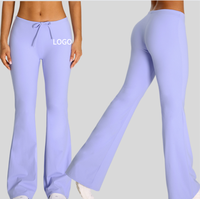 Pantalon de yoga taille haute évasé pour femme, séchage rapide, sensation seconde peau, effet push-up, extensible, pour le sport et la danse