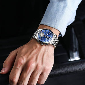 Reloj Poedagar 141 Clásico Automático para Hombre, Reloj Mecánico de Acero Inoxidable a la Moda, Resistente al Agua - Product Image 4