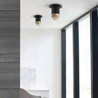 Plafonnier LED Moderne en Albâtre IP65 AC Métal 6000K Ra90 Certifié SAA pour Salons Couloirs Chambres - Vente en Gros Usine