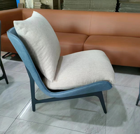Vente en gros de meubles modernes relax en cuir et tissu, fauteuil de salon rembourré en velours avec revêtement souple rembourré en or