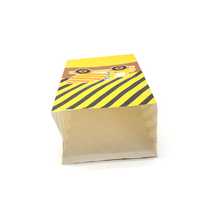 En gros personnalisé recyclé à fond carré de conception kraft blanc sac en papier alimentaire avec - Product Image 5
