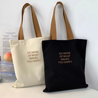 Grand sac fourre-tout en toile 100% coton grande capacité pour la vie quotidienne, les sorties en plein air, les courses et les week-ends