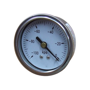 HUBEN <span class=keywords><strong>2.5</strong></span> Polegada Aço Inoxidável Vacuum <span class=keywords><strong>Gauge</strong></span>, Brass Internals NPT Montagem Inferior, Líquido Cheio - Product Image 2