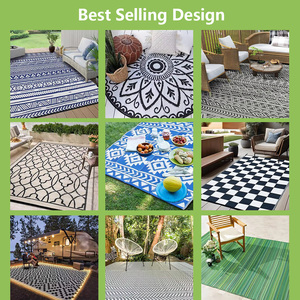 Bán Buôn Bền Thời Tiết Chịu Mài Mòn Vườn Polypropylene Nhựa Mat Chắp Vá Thiết Kế Ngoài Trời Không Thấm Nước Thảm Cho Tập Thể Dục - Product Image 2