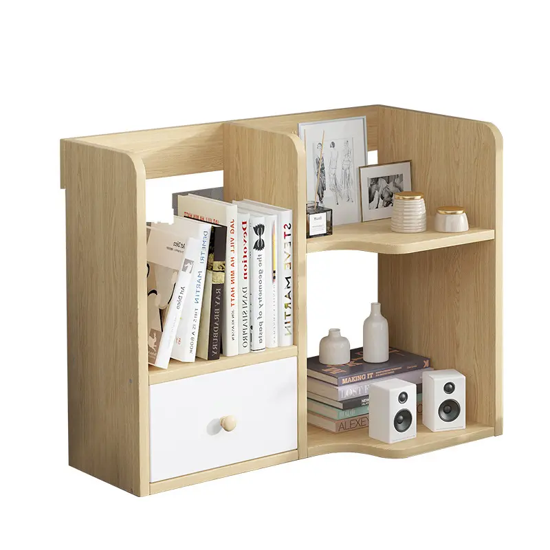 Desk Bookshelf Simple Home Multifunctional Shelves Student Dormitory Small Bookcase Office Desk Storage