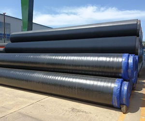 Tuyaux de <span class=keywords><strong>chauffage</strong></span> pré-isolés en HDPE PUR DN300 à efficacité isolante, conductivité thermique 0,033 W/mK, pression 2,5 MPa pour - Product Image 1