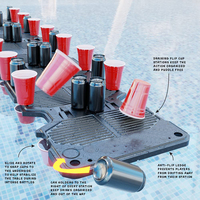 Tasse de piscine personnalisée 4/6/8 pieds, ping pong flip cup, jeux de cartes, table de jeu flottante, table de bière pong pour fête