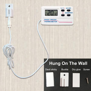 Termômetro digital do congelador do refrigerador com alarme, memória máxima/mínima, interruptor do °C/°F, parte traseira magnética - Product Image 5