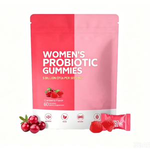Gummies Probiotiques Vitaminées à Prix de Gros, 5 Milliards d'UFC, Saveur Canneberge, Véganes, Améliorent la Santé Intestinale Féminine pour Adultes - Product Image 1
