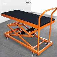 Table pliable mobile à commande au pied plate-forme de levage de type ciseaux pliable Portable tabouret de cheval de levage hydraulique électrique