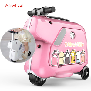 Airwheel SQ3 Kids Travel <strong>Luggage</strong> School Bags Ride on Suitcase <strong>Scooter</strong> 16inch Cute Cheap Electrical <strong>Scooter</strong> Travel <strong>Luggage</strong>