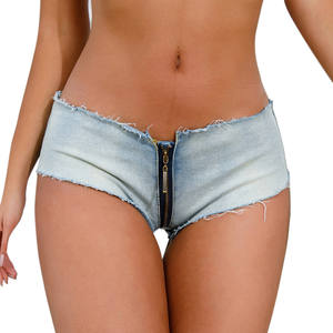 Shorts en <span class=keywords><strong>jean</strong></span> taille basse extensibles pour femme, coupe droite, flatteurs et séduisants, grande taille, pour l'été - Product Image 5