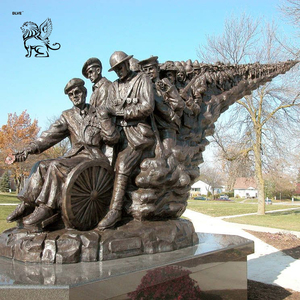 Statues de héros de la Seconde Guerre mondiale grandeur nature pour jardin, cimetière, monument commémoratif, statue de guerrier <span class=keywords><strong>soviétique</strong></span> en bronze, sculpture - Product Image 6