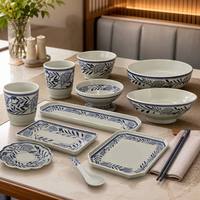 Pfingstrosen-Muster-Serie Hochdichtes Kratzfreies A5 Melamin-Geschirrset BPA-frei für Hotels, Restaurants, Schulen, Hot Pots