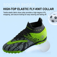 Chaussures de football en cuir à tige basse pour entraînement en extérieur, personnalisées par le fabricant (OEM), pour futsal et football