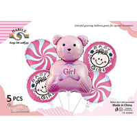 Serie de globos de fiesta para niñas Globos de fiesta desechables Globos de decoración de fiesta temática para niños