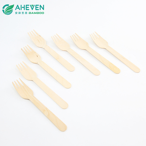 140mm <strong>Wooden</strong> <strong>Spoon</strong> <strong>Mini</strong> <strong>Spoon</strong> and Fork for Food - Product Image 3