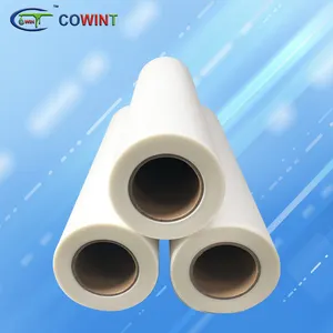 Cowint customise 30cm 60cms 100 mtrs roll dtf pet clear film transfer paper printing film for clothing printing paper roll
