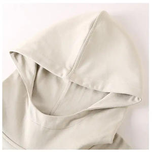 Men's Oversized <b>Mock</b> <b>Turtleneck</b> Hoodie Sweatshirt 425GSM 100% Cotton Custom Logo Embroidered Eco-Friendly Windproof Winter Kanye - Product Image 2