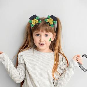 Pinzas y Lazos para el Cabello con Trébol de San Patricio para el Festival Irlandés - Product Image 6