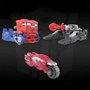 <span class=keywords><strong>TAKARA</strong></span> <span class=keywords><strong>TOMY</strong></span> Transformers ONE OCR-01 Ensemble de 3 figurines Optimus Prime Megatron Elita-1 Spin Changer Figurine d'action Robot Jouets de collection - Product Image 5